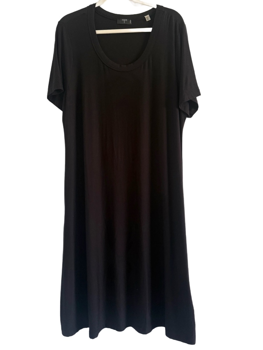 Tahari Black Soft Knit Midi Dress 1X